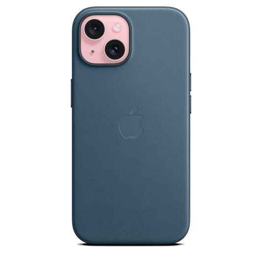 Funda de FineWoven con MagSafe para el iPhone 15 - Azul pacífico