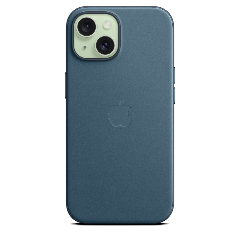 Funda de FineWoven con MagSafe para el iPhone 15 - Azul pacífico