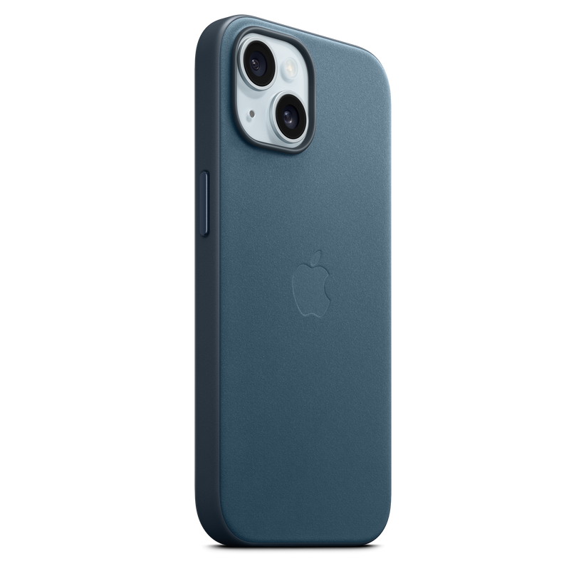 Funda de FineWoven con MagSafe para el iPhone 15 - Azul pacífico