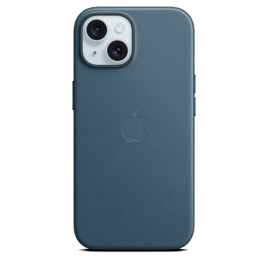 Funda de FineWoven con MagSafe para el iPhone 15 - Azul pacífico