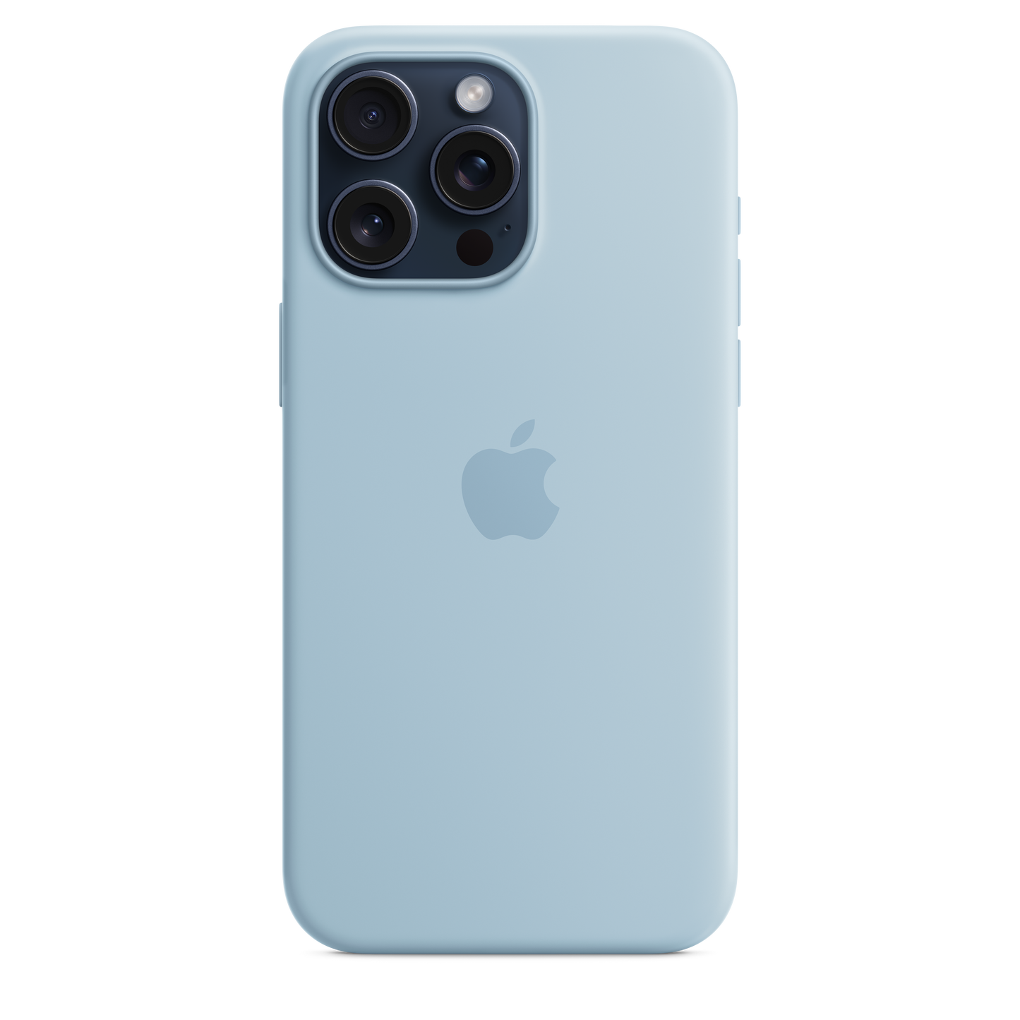 Carcasa de silicona con MagSafe para el iPhone 15 Pro Max - Azul claro