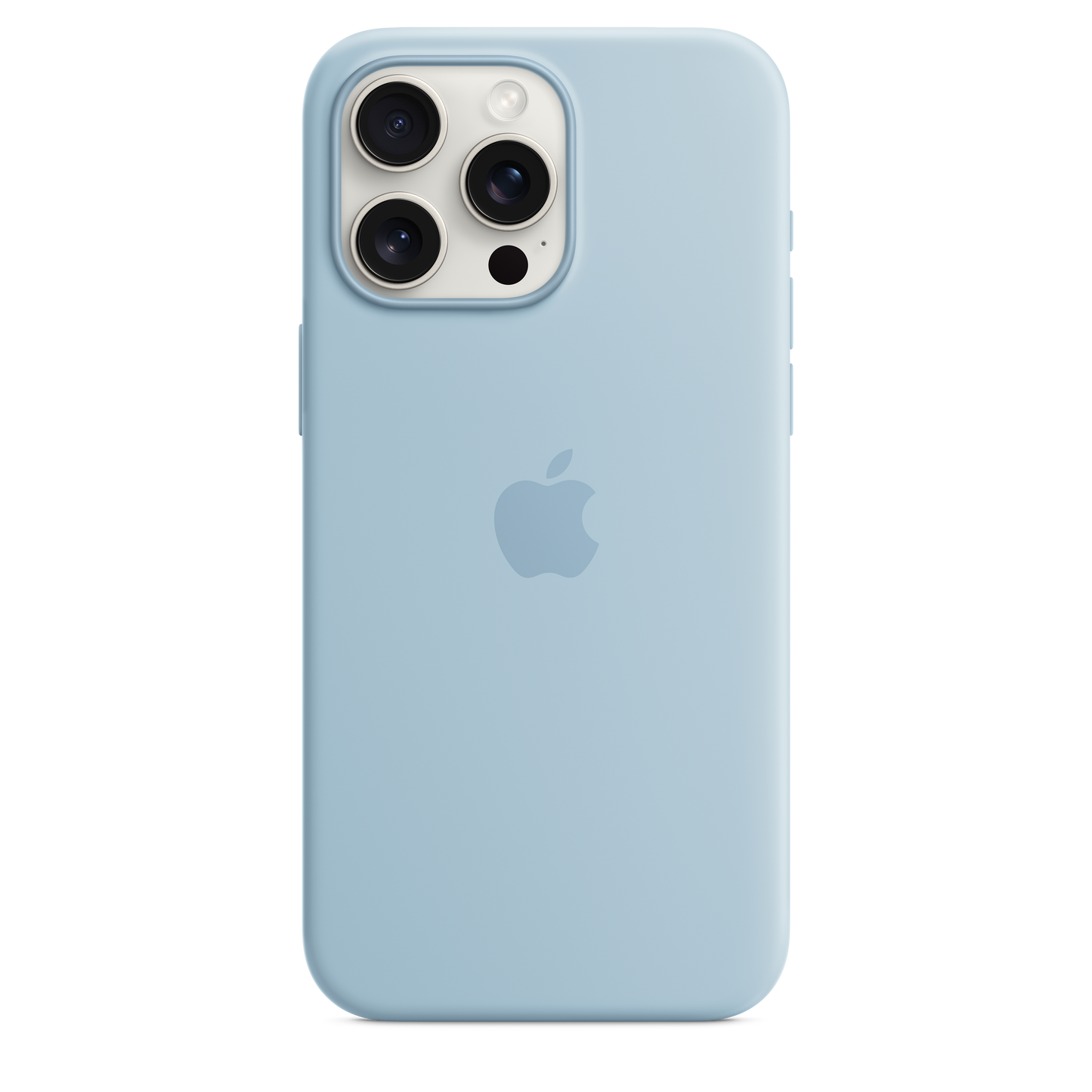 Carcasa de silicona con MagSafe para el iPhone 15 Pro Max - Azul claro