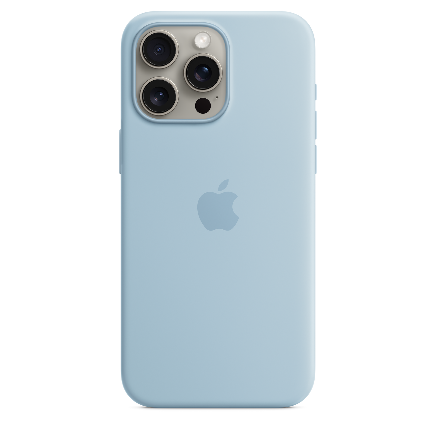 Carcasa de silicona con MagSafe para el iPhone 15 Pro Max - Azul claro