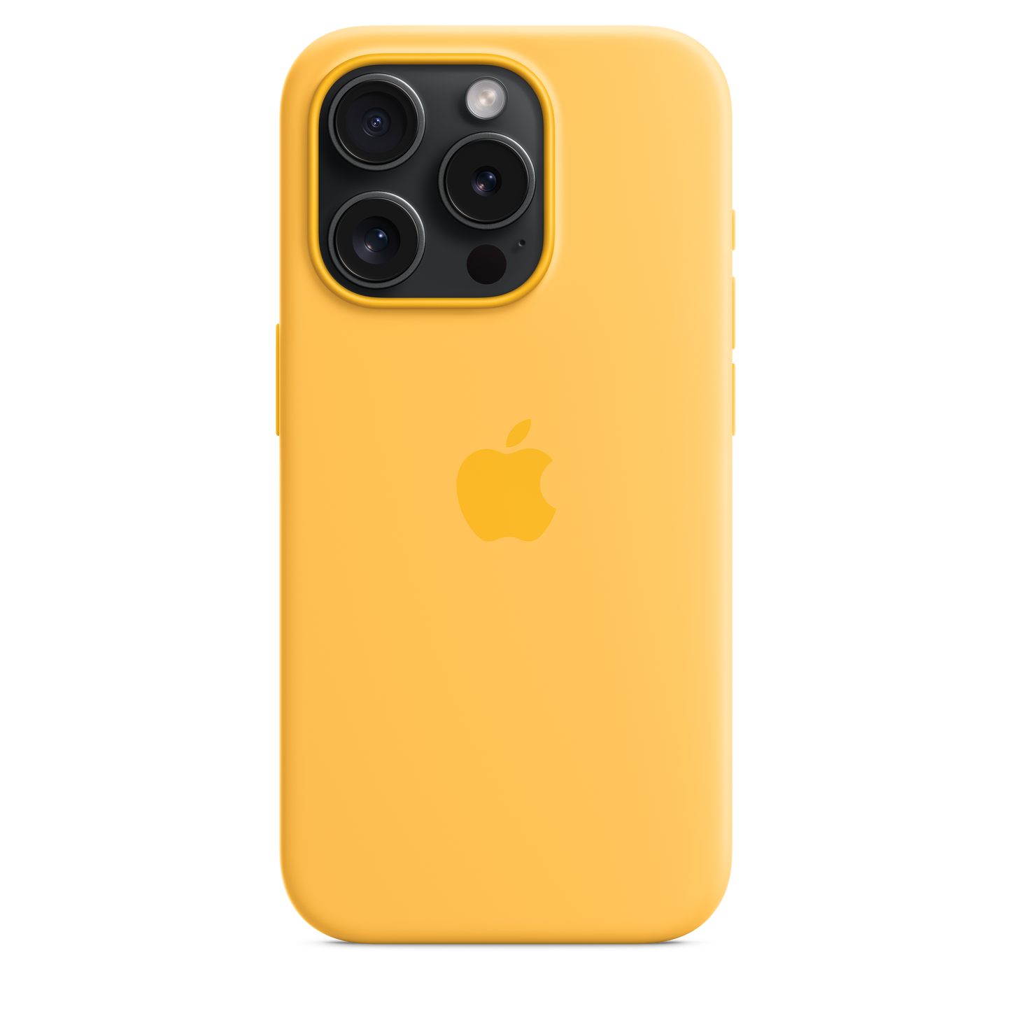 Carcasa de silicona con MagSafe para el iPhone 15 Pro - Amarillo solar