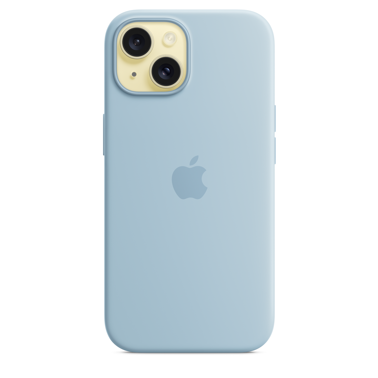 Carcasa de silicona con MagSafe para el iPhone 15 - Azul claro