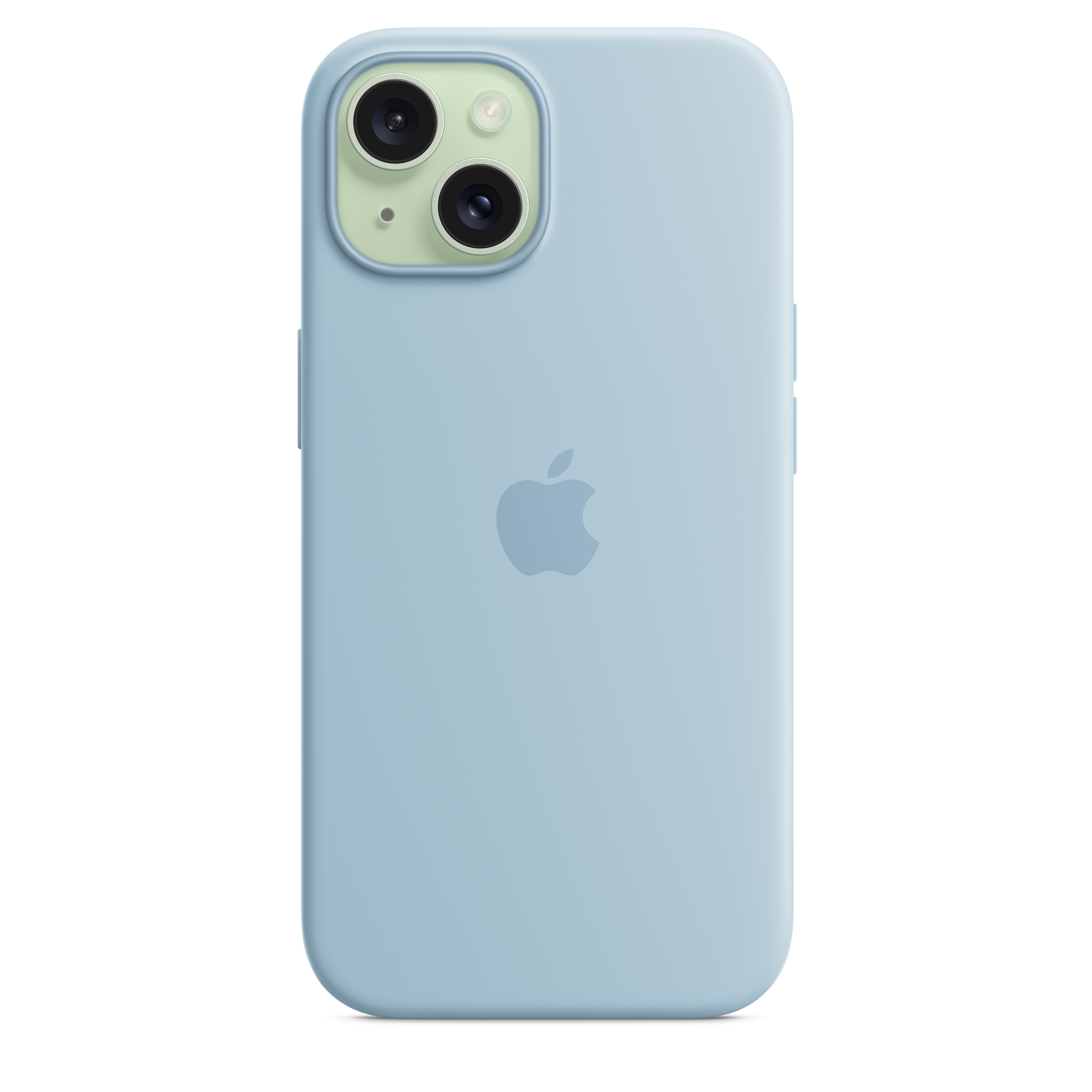 Carcasa de silicona con MagSafe para el iPhone 15 - Azul claro
