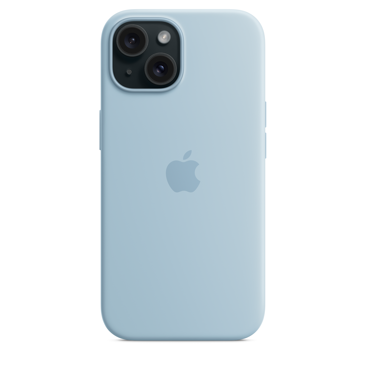 Carcasa de silicona con MagSafe para el iPhone 15 - Azul claro