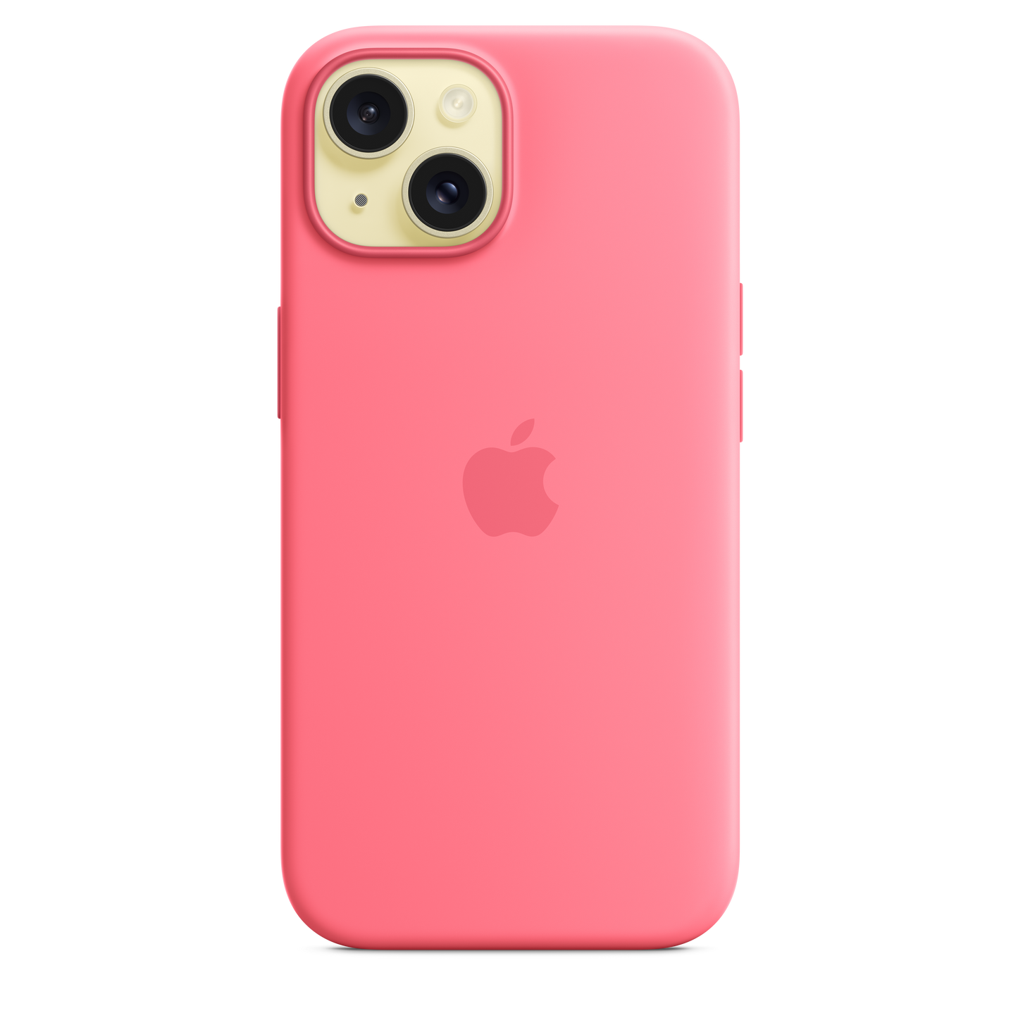 Carcasa de silicona con MagSafe para el iPhone 15 - Rosado
