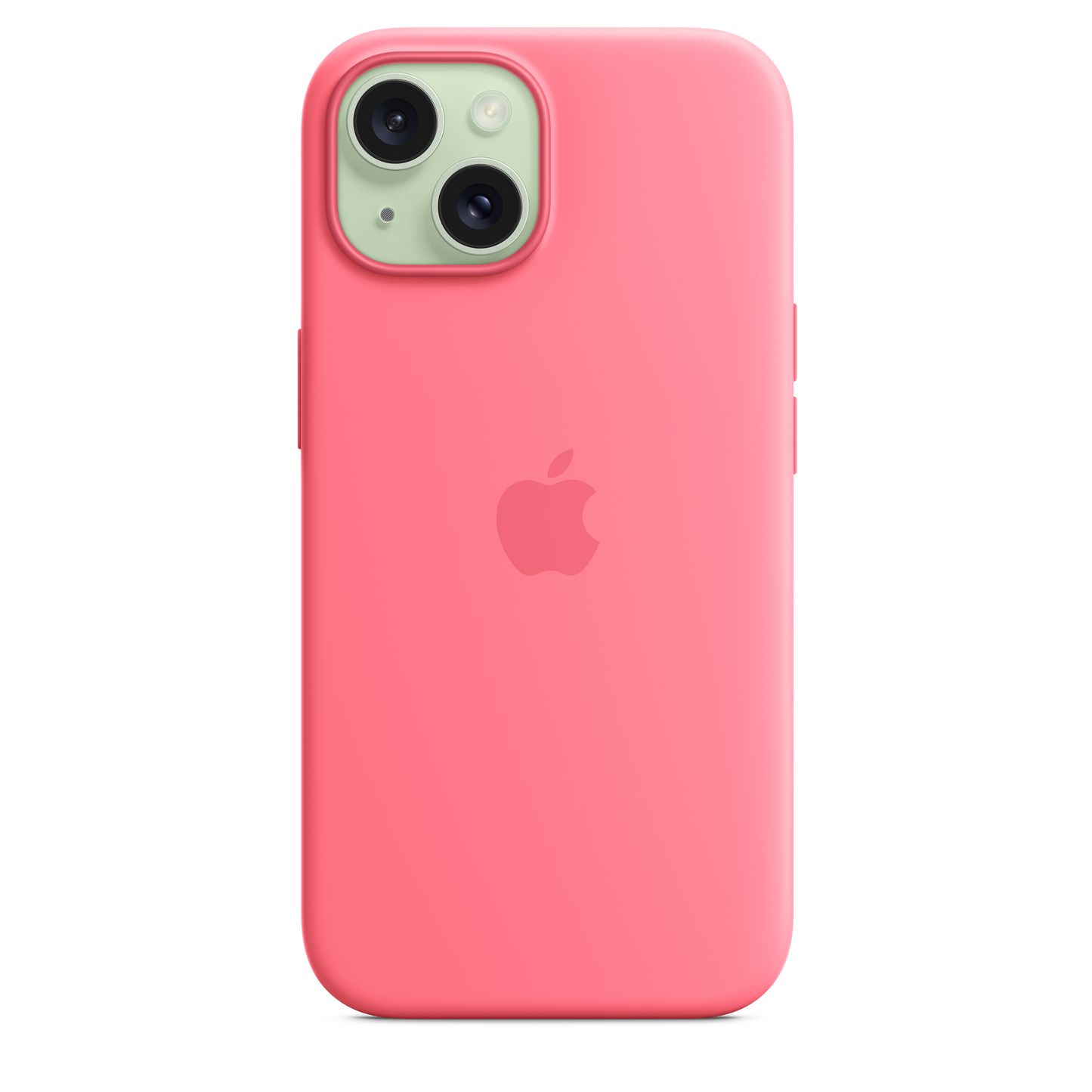 Carcasa de silicona con MagSafe para el iPhone 15 - Rosado