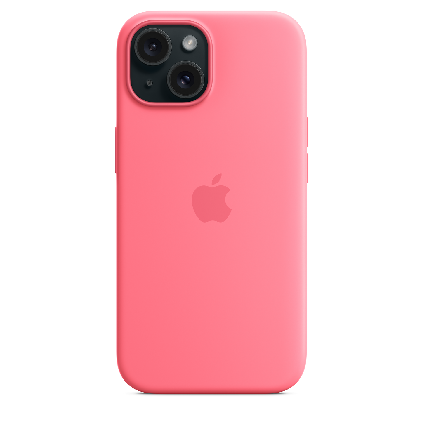 Carcasa de silicona con MagSafe para el iPhone 15 - Rosado