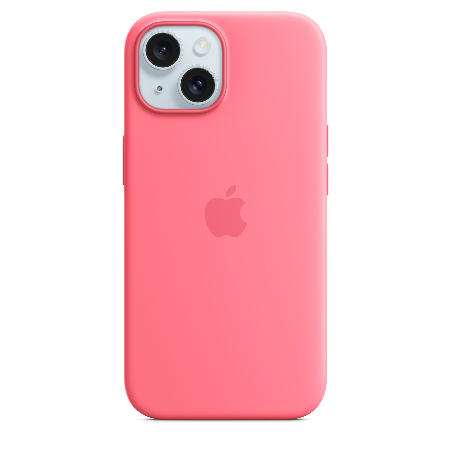 Carcasa de silicona con MagSafe para el iPhone 15 - Rosado