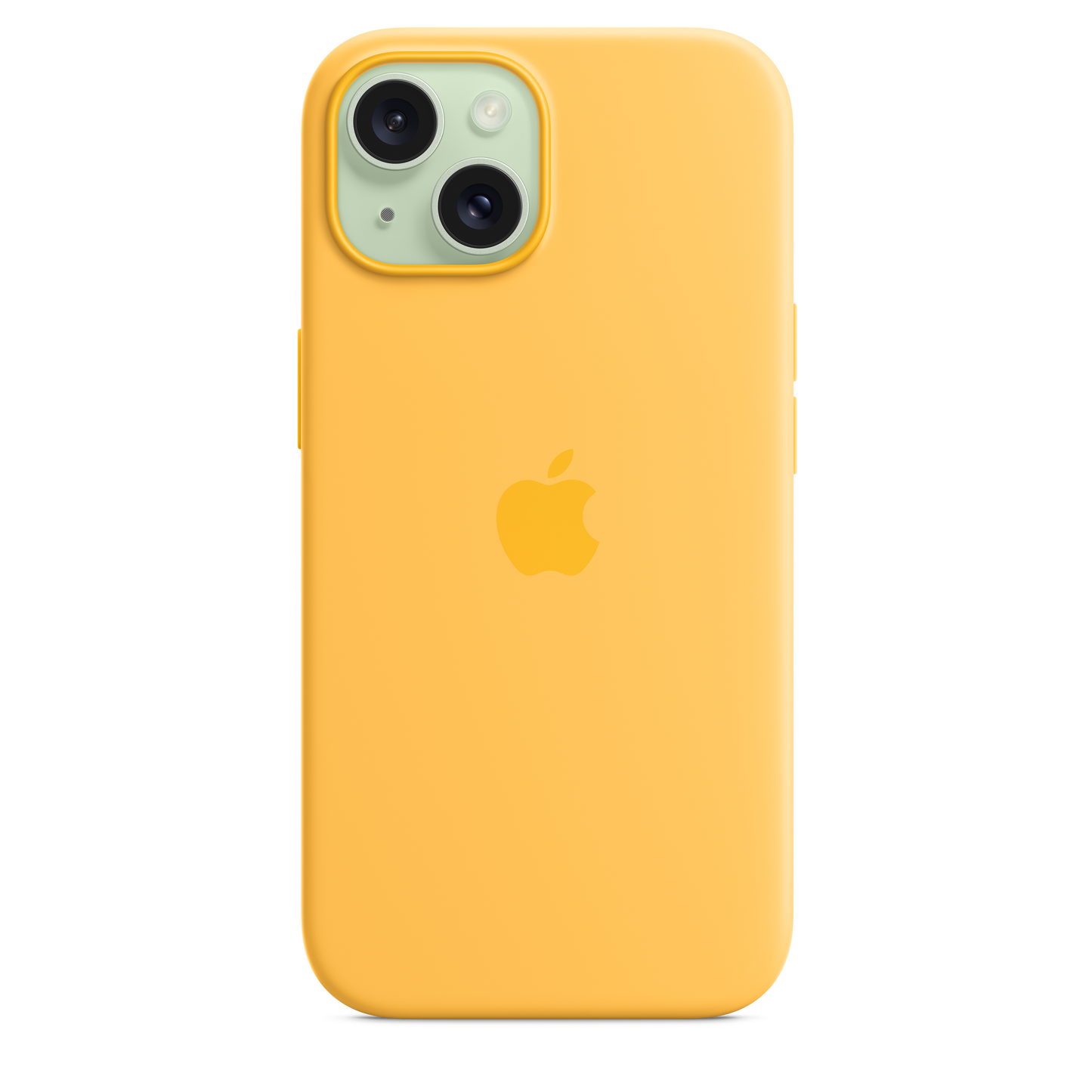 Carcasa de silicona con MagSafe para el iPhone 15 - Amarillo solar