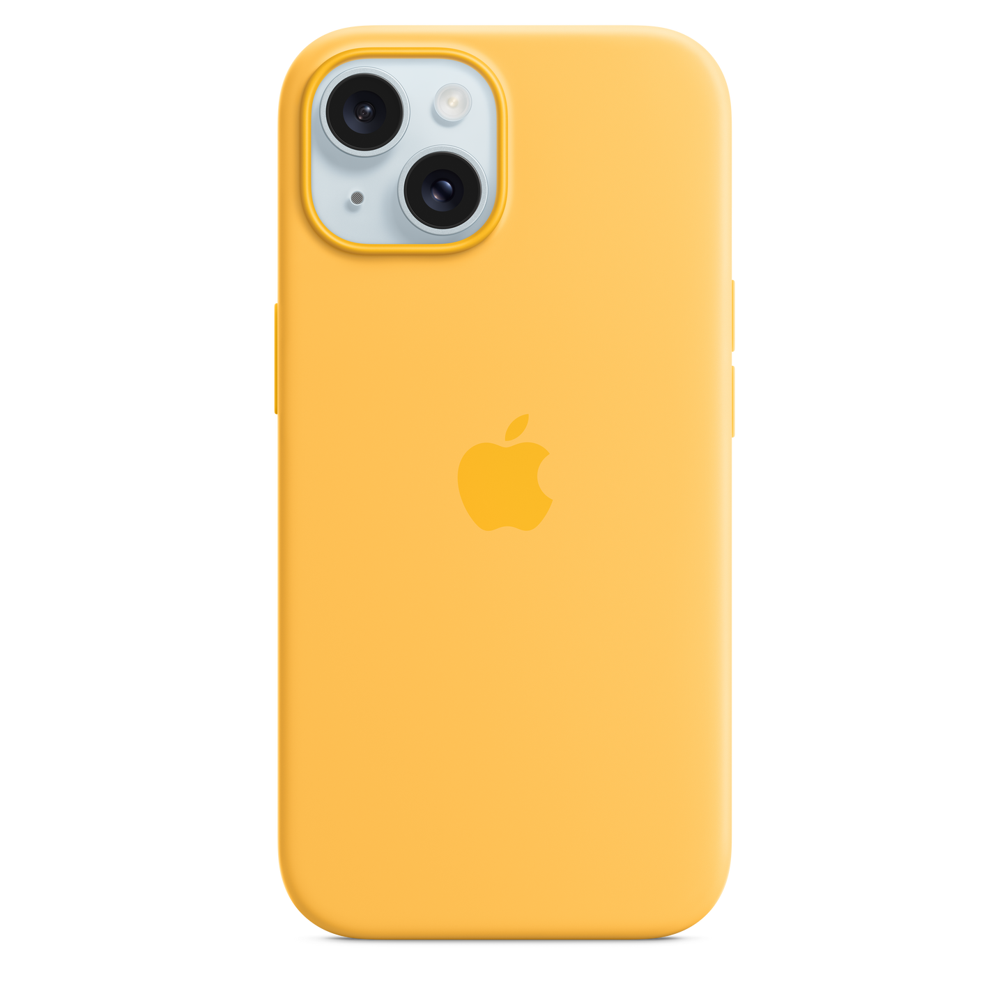 Carcasa de silicona con MagSafe para el iPhone 15 - Amarillo solar