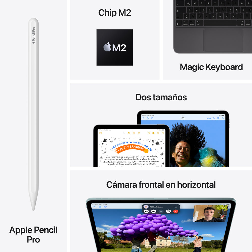 iPad Air de 13 pulgadas Wi-Fi + Cellular 128 GB - Azul (M2)