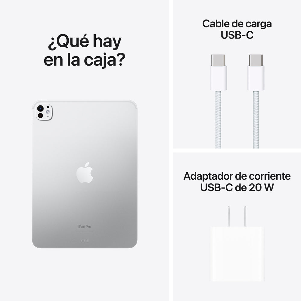 iPad Pro de 11 pulgadas Wi-Fi 1 TB Vidrio nanotexturizado - Plata (M4)