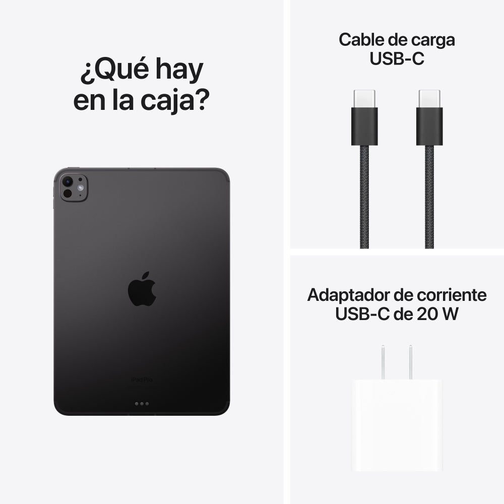 iPad Pro de 11 pulgadas Wi-Fi + Cellular 512 GB Vidrio estándar - Negro espacial (M4)