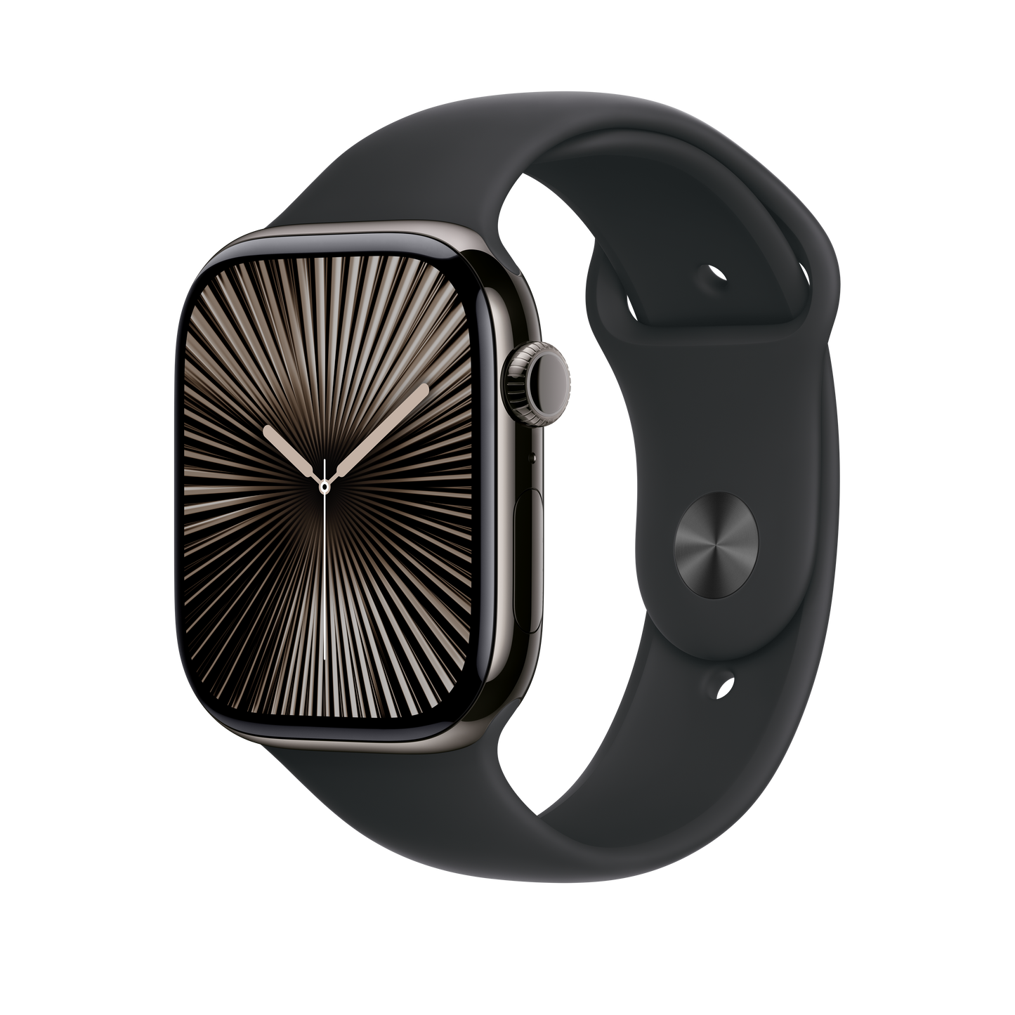 Correa deportiva negra para caja de 46 mm - M/L
