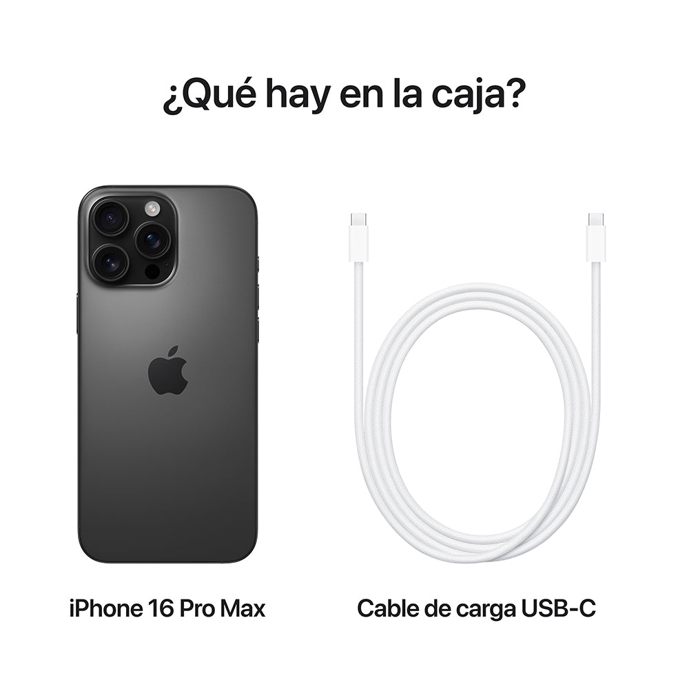 iPhone 16 Pro Max 512 GB Titanio negro