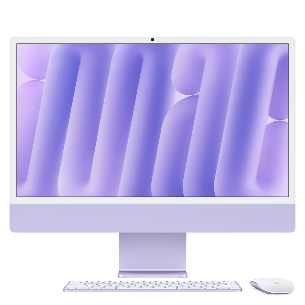 iMac con pantalla Retina 4,5K de 24 pulgadas: Chip M4 de Apple con CPU de 10 núcleos y GPU de 10 núcleos, 512 GB SSD - Morado