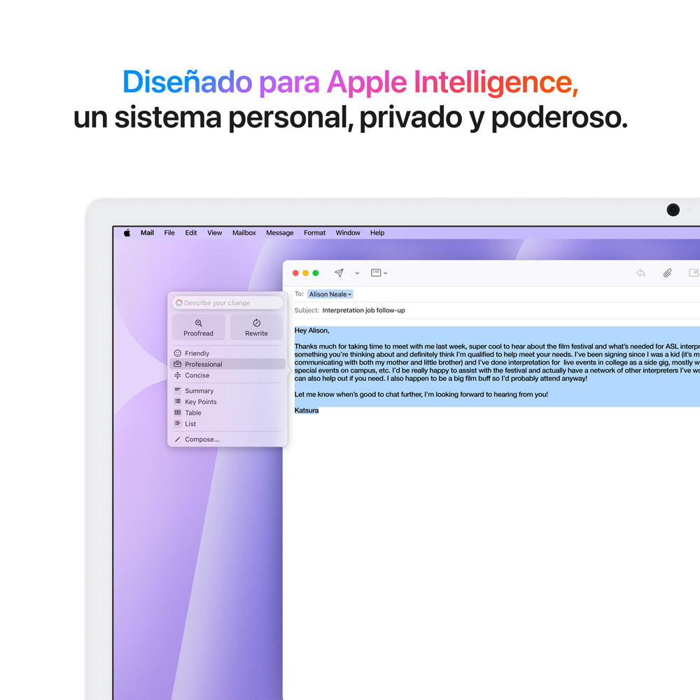 iMac con pantalla Retina 4,5K de 24 pulgadas: Chip M4 de Apple con CPU de 10 núcleos y GPU de 10 núcleos, 512 GB SSD - Morado