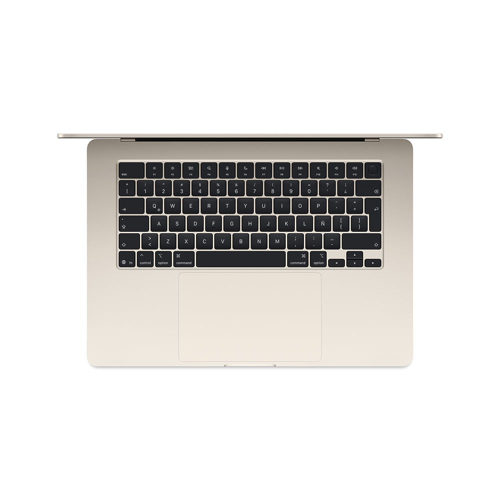 MacBook Air de 15 pulgadas: Chip M4 de Apple con CPU de 10 núcleos y GPU de 10 núcleos, 256 GB SSD - Blanco estrella