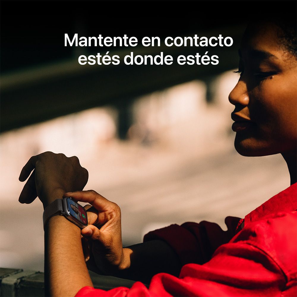 Apple Watch Series 11 GPS • Caja de aluminio negro azabache de 42 mm • Correa deportiva negra – M/L