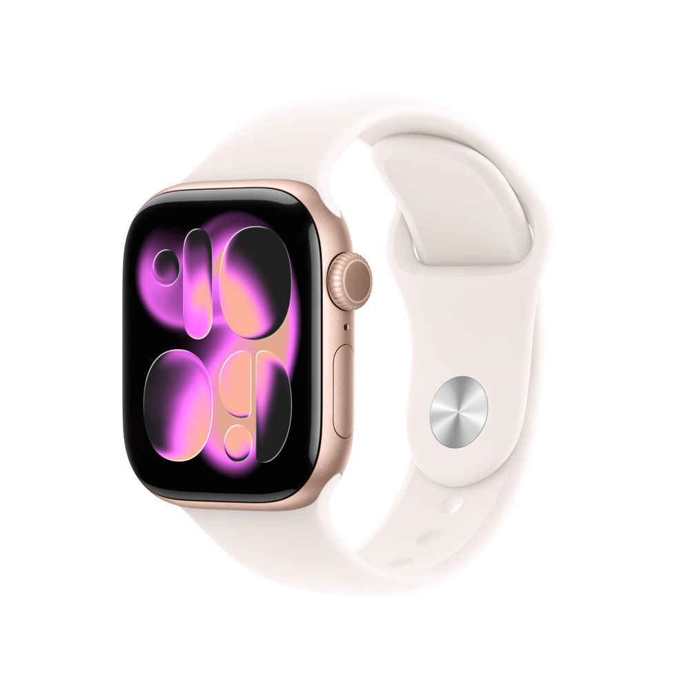 Apple Watch Series 11 GPS • Caja de aluminio color oro rosa de 42