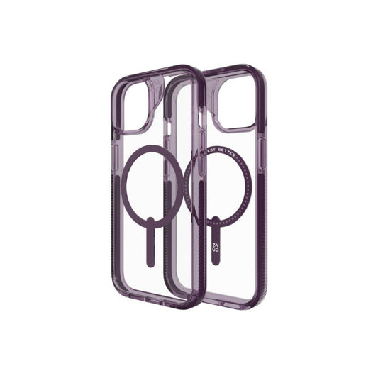 Estuche Zagg Santa Cruz snap magsafe para iPhone 13/14 - Morado