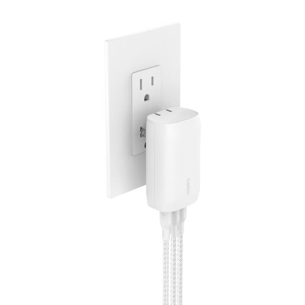 Cargador de pared Belkin USB-C de 3 puertos con PPS de 67W