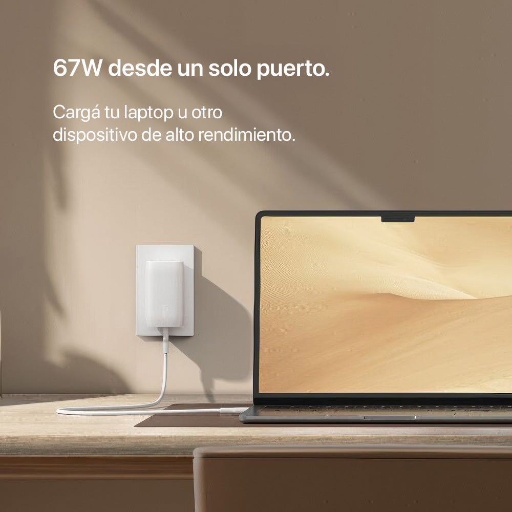 Cargador de pared Belkin USB-C de 3 puertos con PPS de 67W