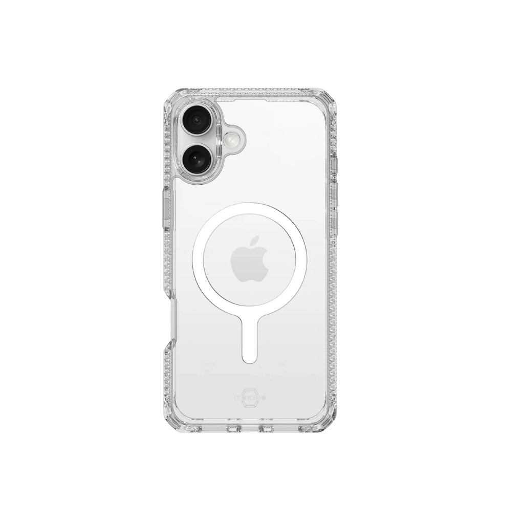 Estuche Itskins Hybrid Clear con magsafe para iPhone 16 - Transparente