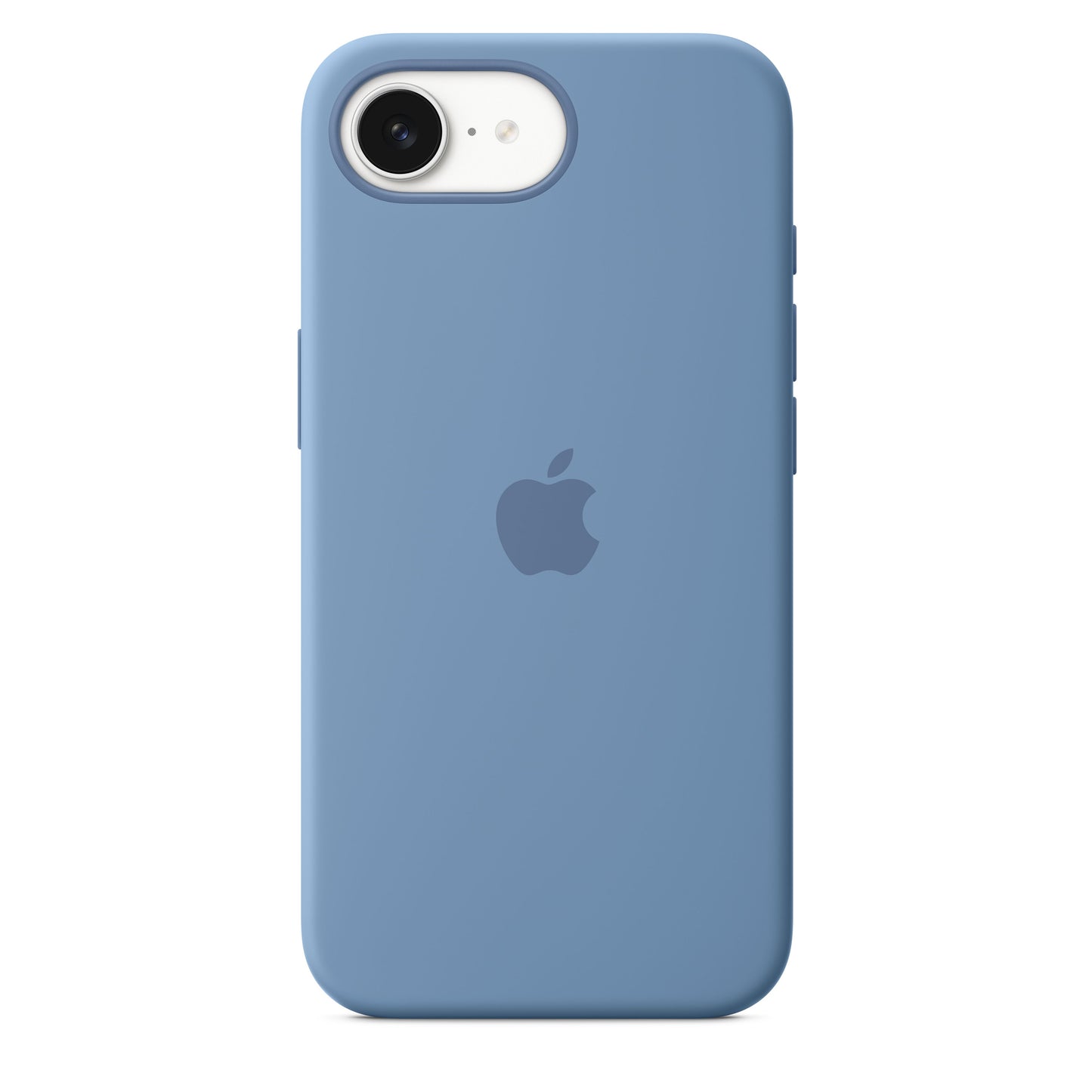 Funda de silicón para el iPhone 16e – Azul invierno