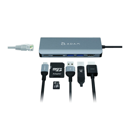 Hub Adam Elements USB-C 6 en 1