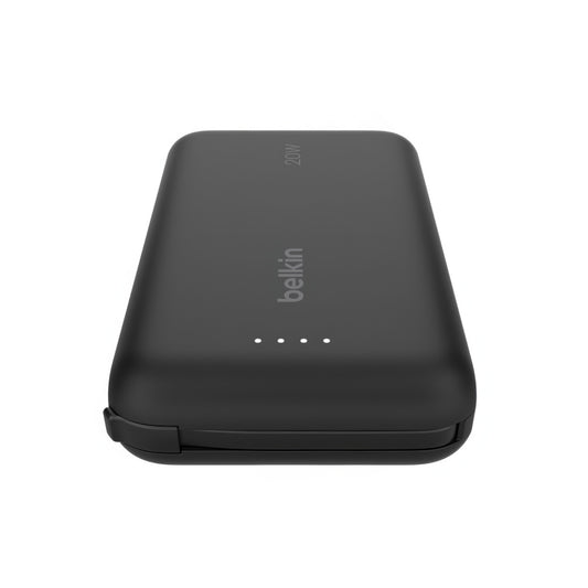 Batería Belkin portátil 10K con cable integrado - Negro