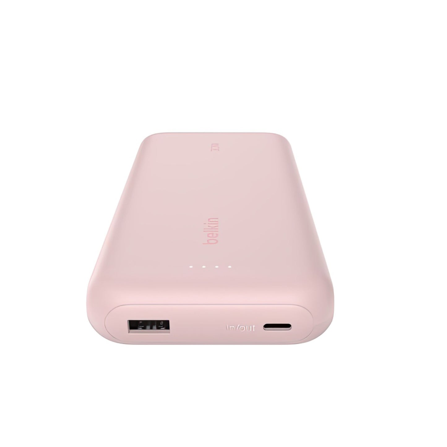 Batería Belkin portátil 20K con cable integrado - Rosado
