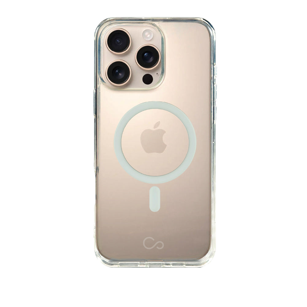 Estuche iCon clear/gray con magsafe para iPhone 16 Pro Max