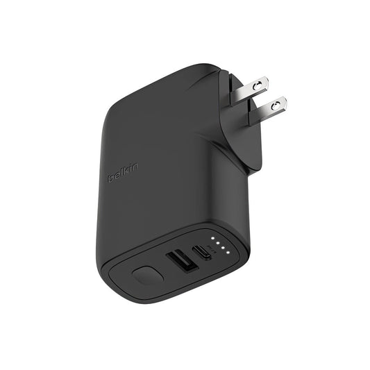 Batería Belkin Power Bank 5,000mAh con cargador de pared 25 W - Negro