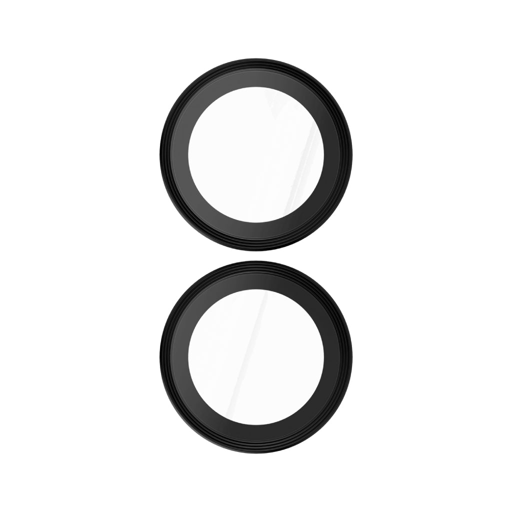 Protector para lente de cámara Case Mate con anillo de aluminio negro para iPhone 16 / 16 Plus