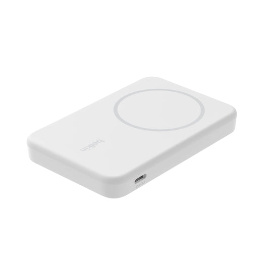 Batería Belkin 5,000mAh con Qi2 15W - Blanco