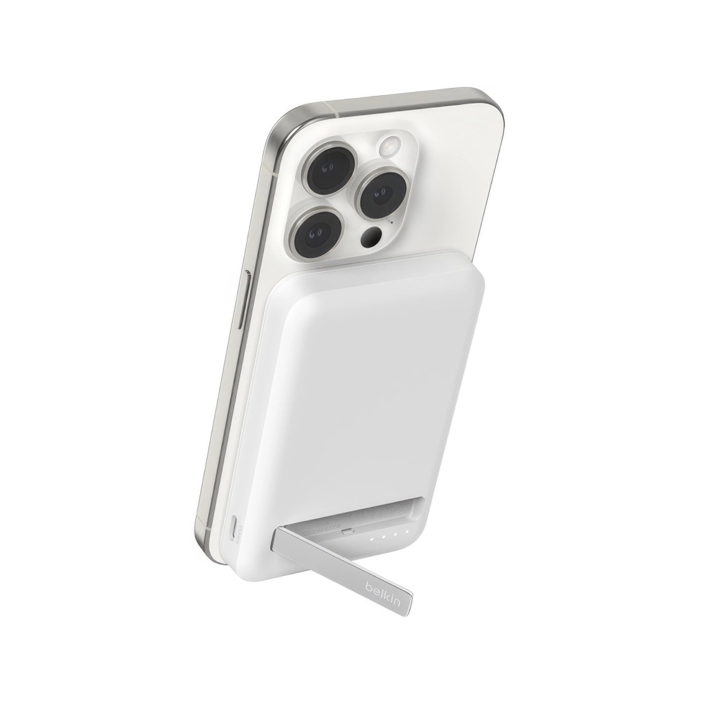 Batería Belkin 5,000mAh con Qi2 15W - Blanco
