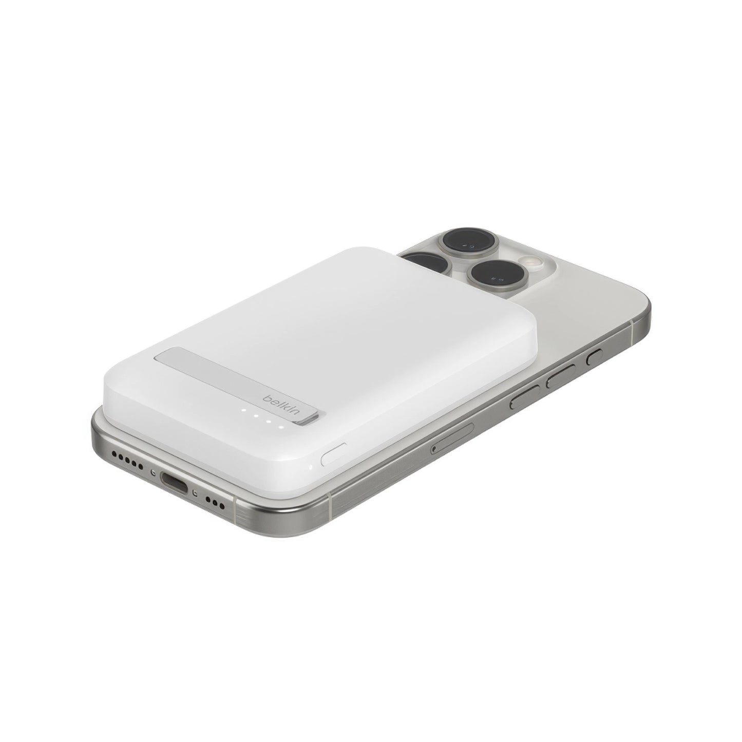 Batería Belkin 5,000mAh con Qi2 15W - Blanco