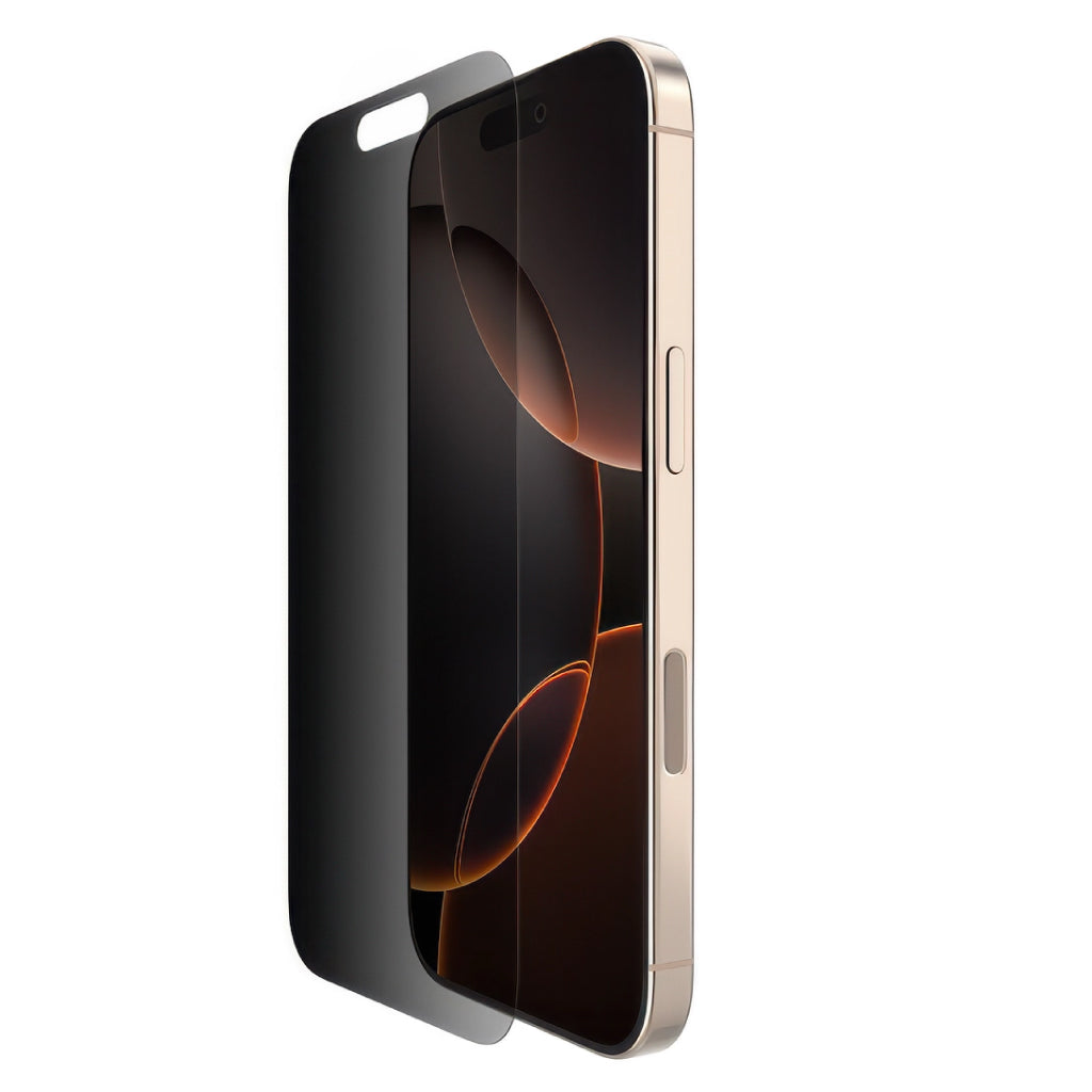 Protector de pantalla Belkin SFP tempered glass privacy con antimicrobial iPhone 16 Pro