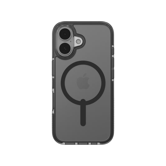 Estuche Zagg santa cruz smoke black con magsafe para iPhone 16