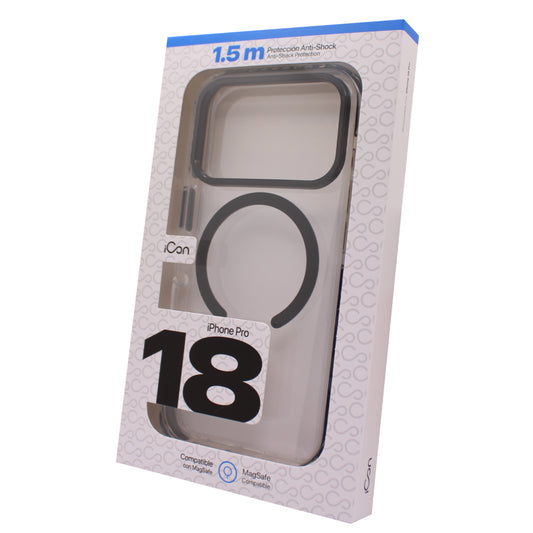 Estuche iCon con MagSafe para iPhone 18 Pro - Negro