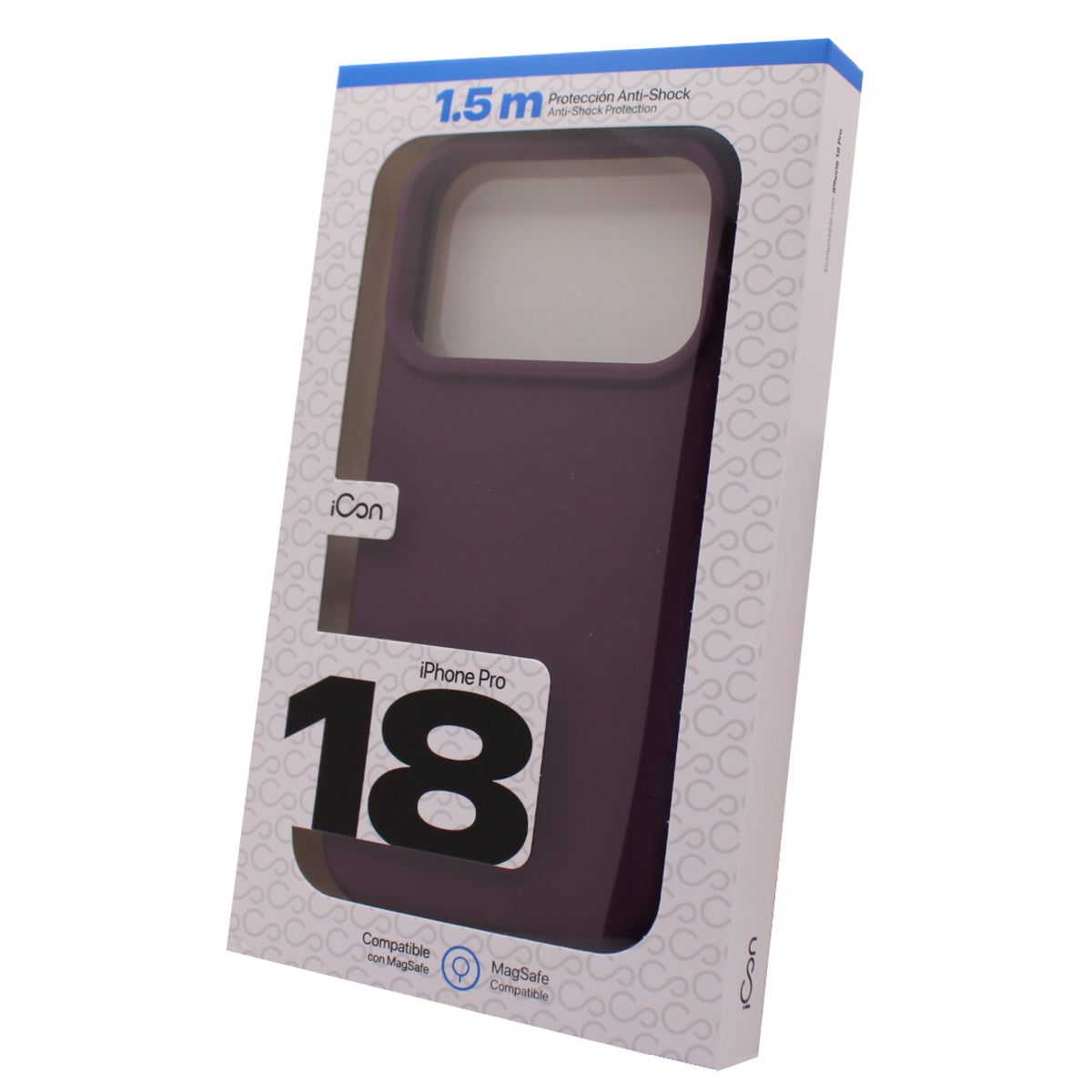 Estuche iCon Silicón con MagSafe para iPhone 18 Pro - Morado