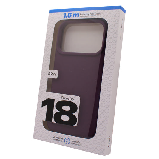 Estuche iCon Silicón con MagSafe para iPhone 18 Pro - Morado