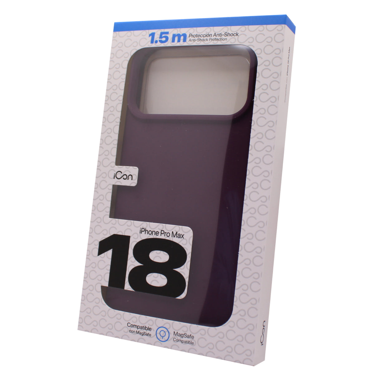 Estuche iCon Silicón con MagSafe para iPhone 18 Pro Max - Morado