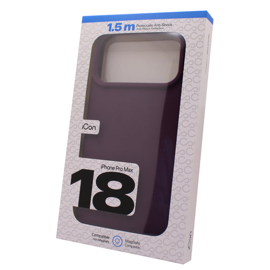 Estuche iCon Silicón con MagSafe para iPhone 18 Pro Max - Morado