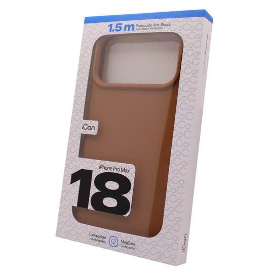 Estuche iCon Silicón con MagSafe para iPhone 18 Pro Max - Café