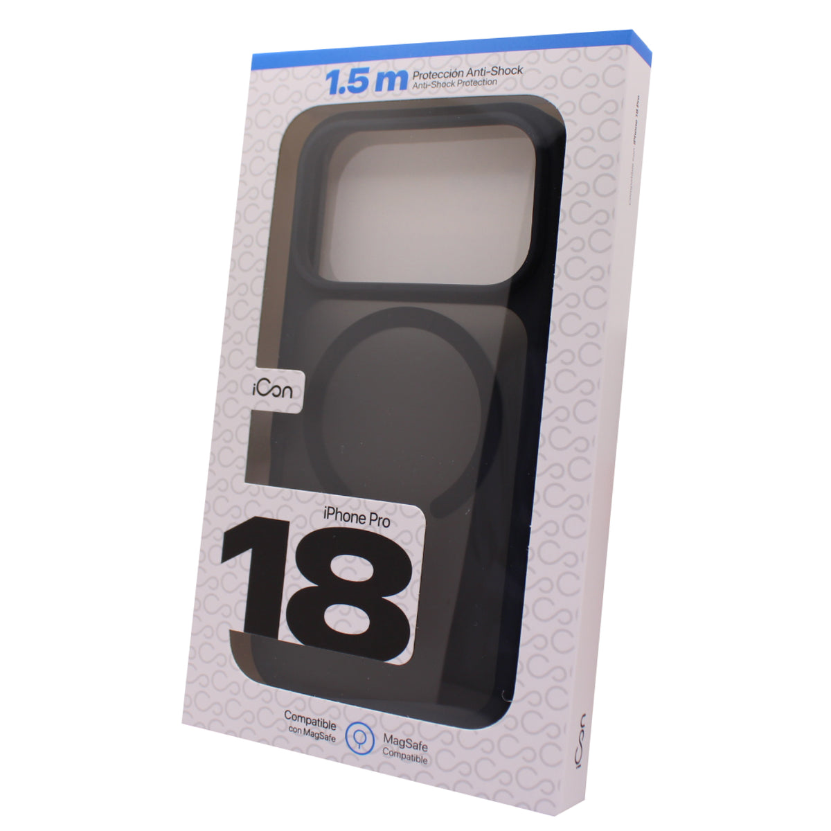 Estuche iCon con MagSafe para iPhone 18 Pro - Frost Negro